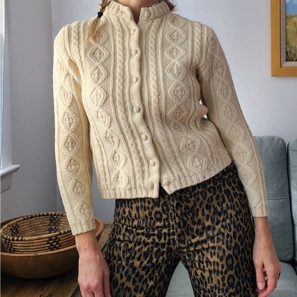 Wooo 1950s fisherman cardigan